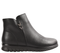 Ghete casual, dama, PASS COLLECTION, J830012 negru, piele naturala